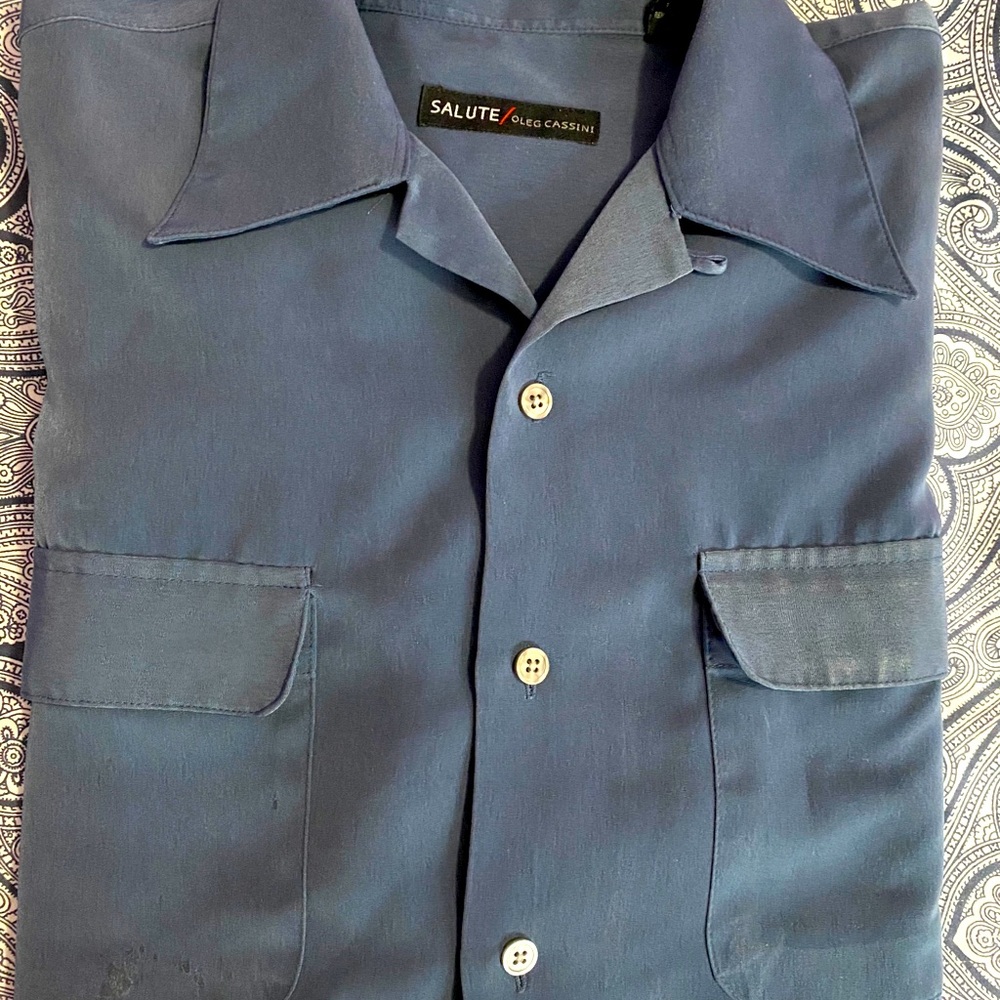 SALUTE OLEG CASSINI men’s shirt size medium